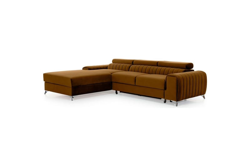 Seksjonssofa Eltap Grayson 278x205x92 cm - Loco 45, Gul, Venstre - Møbler - Sofaer - Sovesofaer