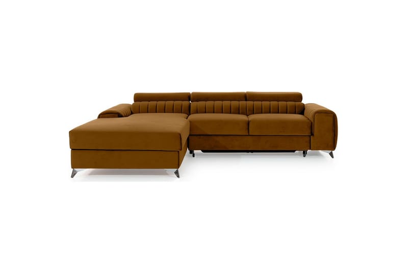 Seksjonssofa Eltap Grayson 278x205x92 cm - Loco 45, Gul, Venstre - Møbler - Sofaer - Sovesofaer