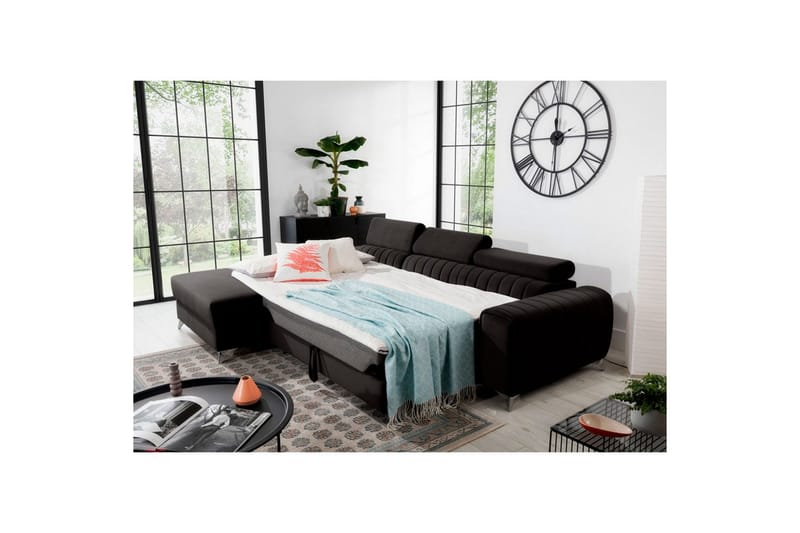 Seksjonssofa Eltap Grayson 278x205x92 cm - Loco 5, Grå, Venstre - Møbler - Sofaer - Sovesofaer