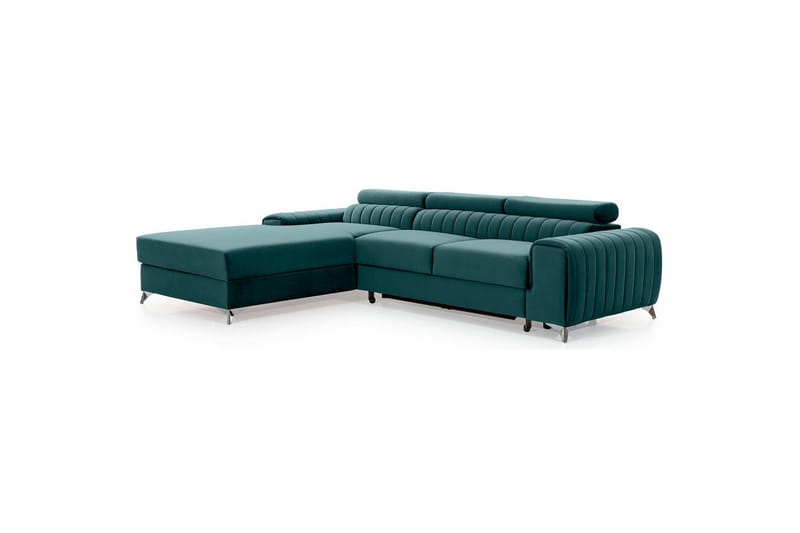 Seksjonssofa Eltap Grayson 278x205x92 cm - Monolith 76, Blå, Venstre - Møbler - Sofaer - Sovesofaer