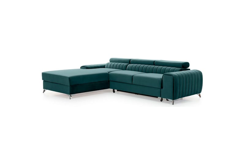 Seksjonssofa Eltap Grayson 278x205x92 cm - Monolith 76, Blå, Venstre - Møbler - Sofaer - Sovesofaer