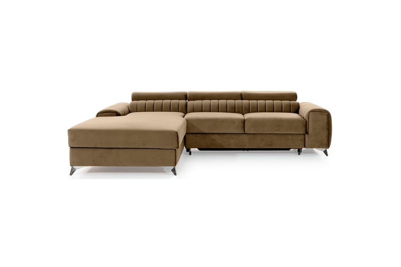Seksjonssofa Eltap Grayson 278x205x92 cm - Nube 20, Beige, Venstre - Møbler - Sofaer - Sovesofaer