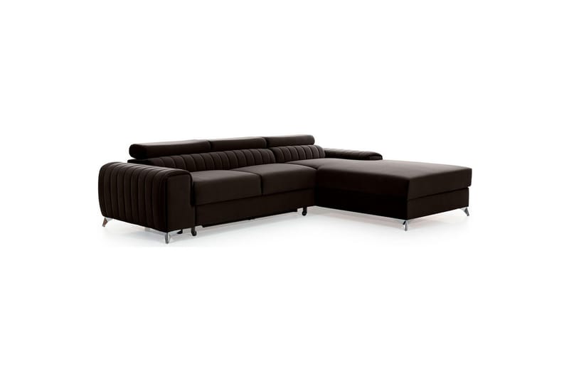 Seksjonssofa Eltap Grayson 278x205x92 cm - Nube 22, Brun, Høyre - Møbler - Sofaer - Sovesofaer
