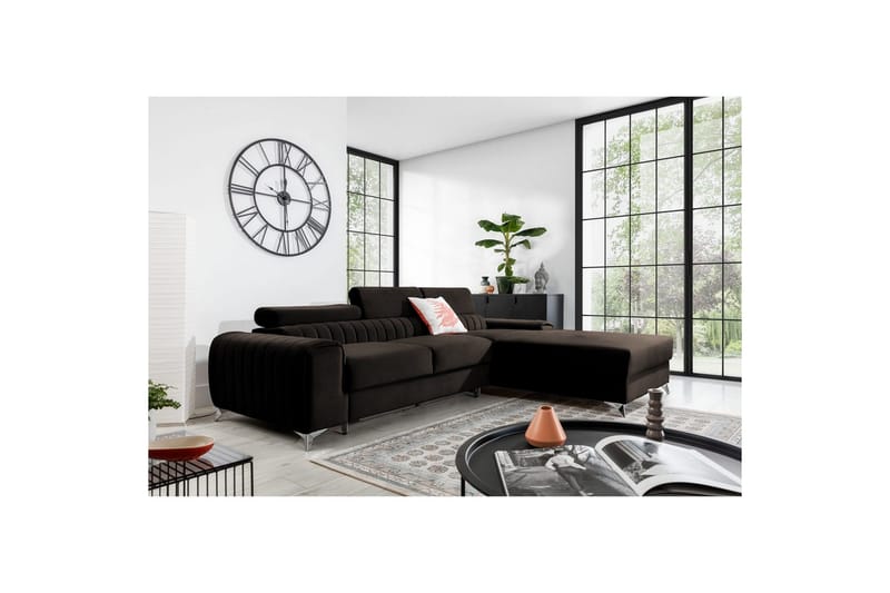 Seksjonssofa Eltap Grayson 278x205x92 cm - Nube 22, Brun, Høyre - Møbler - Sofaer - Sovesofaer