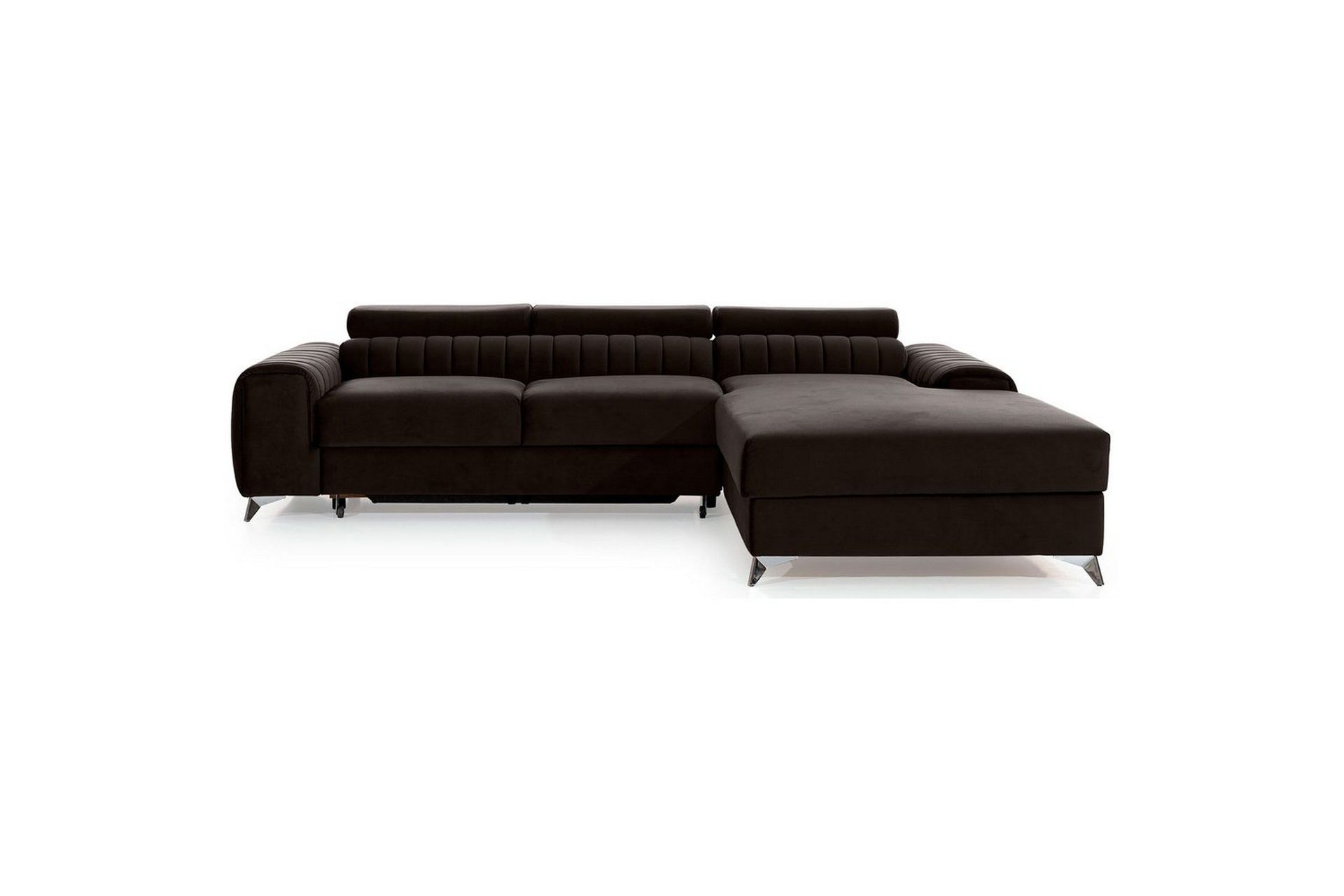 Seksjonssofa Eltap Grayson 278x205x92 cm - Nube 22, Brun, Høyre