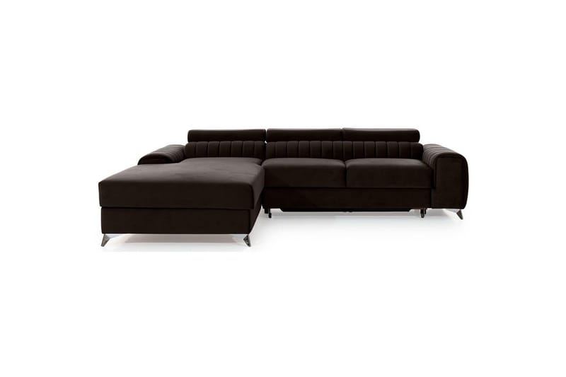 Seksjonssofa Eltap Grayson 278x205x92 cm - Nube 22, Brun, Venstre - Møbler - Sofaer - Sovesofaer