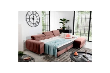 Seksjonssofa Eltap Grayson 278x205x92 cm - Nube 24, Rosa, Høyre - Møbler - Sofaer - Sovesofaer