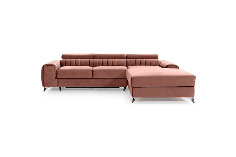 Seksjonssofa Eltap Grayson 278x205x92 cm - Nube 24, Rosa, Høyre - Møbler - Sofaer - Sovesofaer