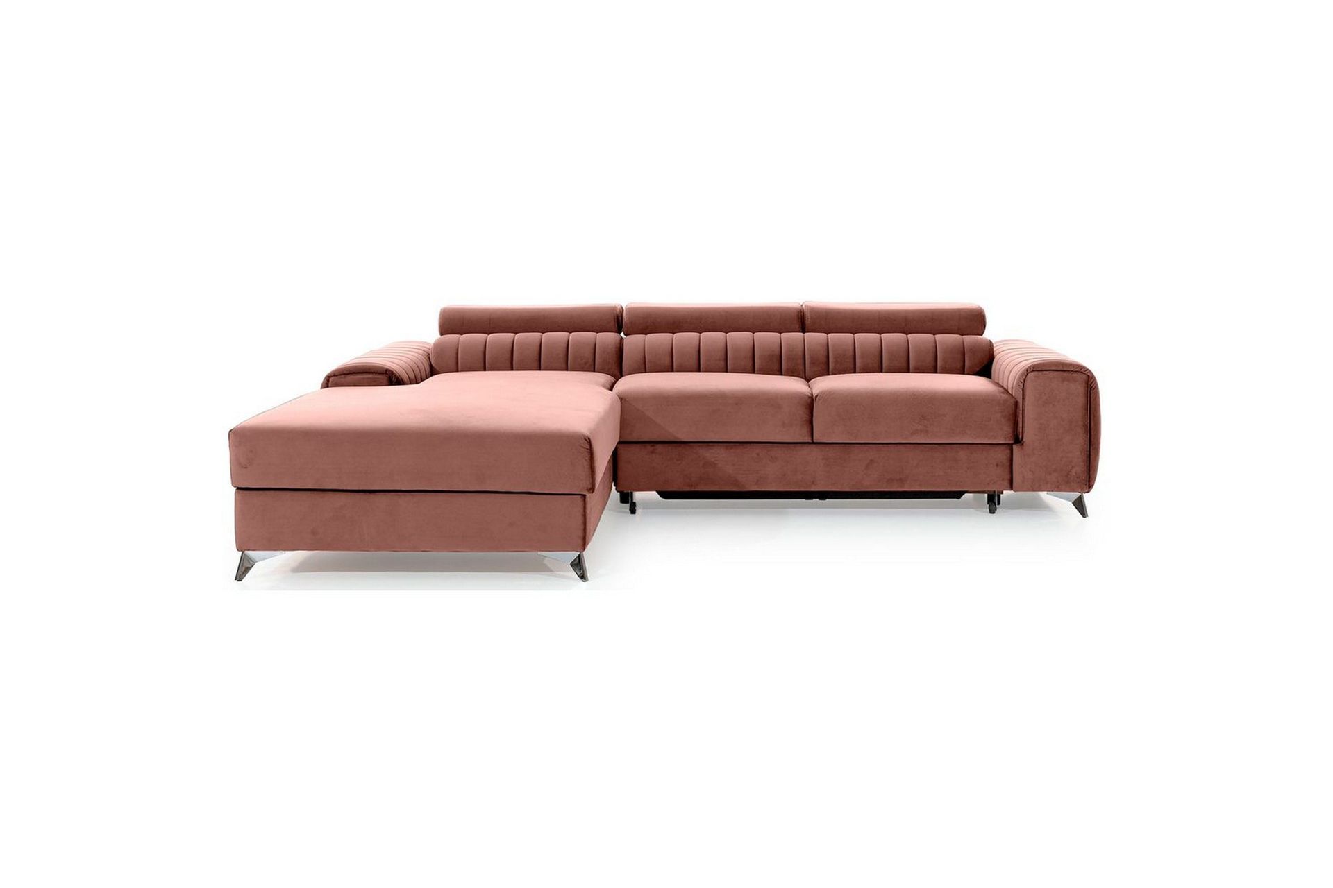 Seksjonssofa Eltap Grayson 278x205x92 cm - Nube 24, Rosa, Venstre
