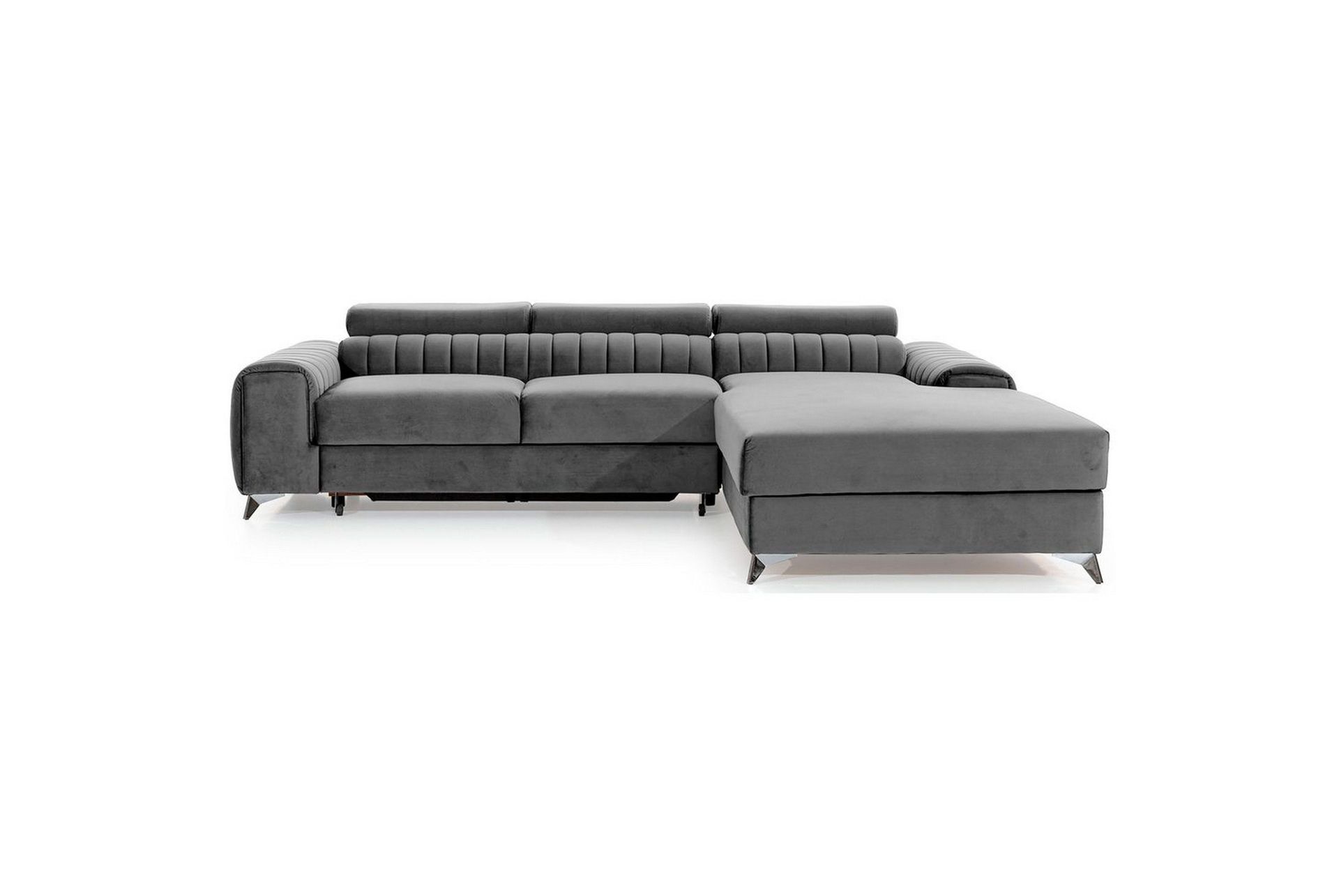 Seksjonssofa Eltap Grayson 278x205x92 cm - Nube 3, Lys Grå, Høyre
