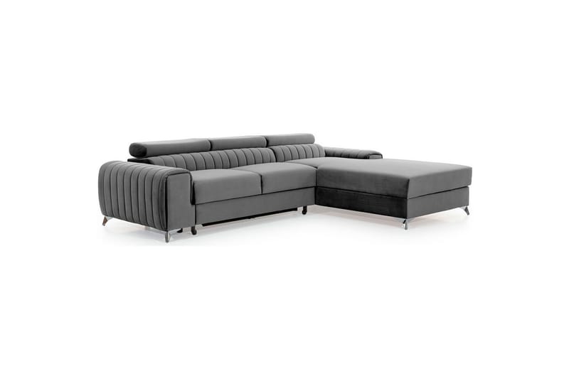 Seksjonssofa Eltap Grayson 278x205x92 cm - Nube 3, Lys Grå, Høyre - Møbler - Sofaer - Sovesofaer