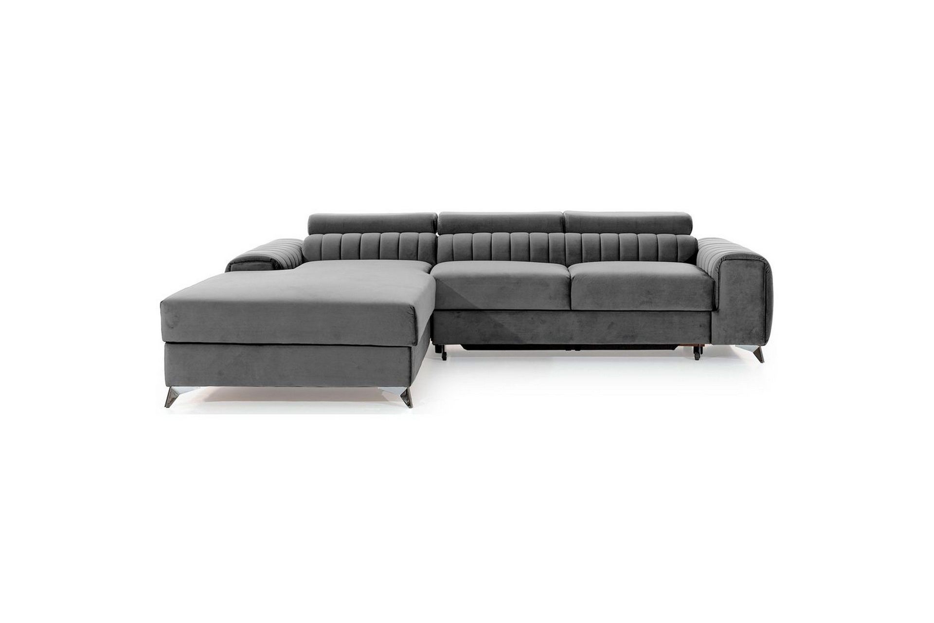 Seksjonssofa Eltap Grayson 278x205x92 cm - Nube 3, Lys Grå, Venstre