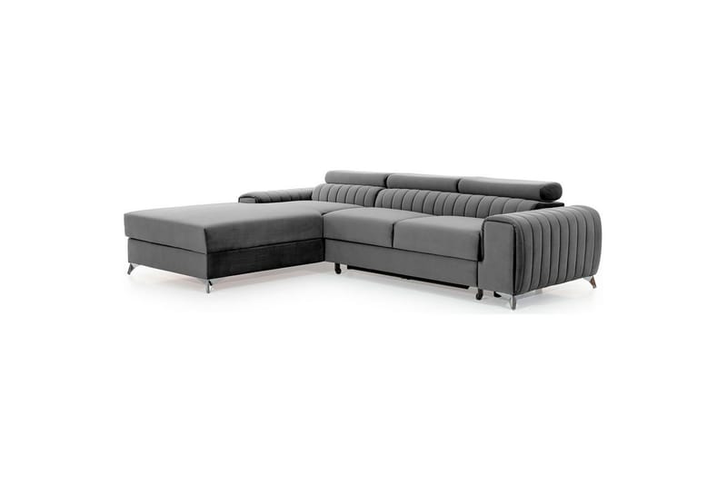 Seksjonssofa Eltap Grayson 278x205x92 cm - Nube 3, Lys Grå, Venstre - Møbler - Sofaer - Sovesofaer
