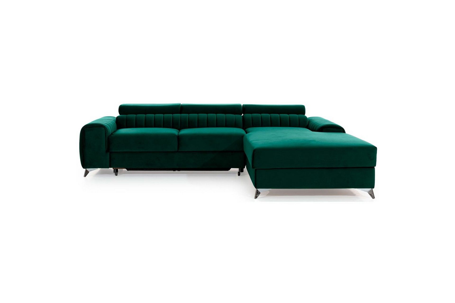 Seksjonssofa Eltap Grayson 278x205x92 cm - Nube 35, Grønn, Høyre