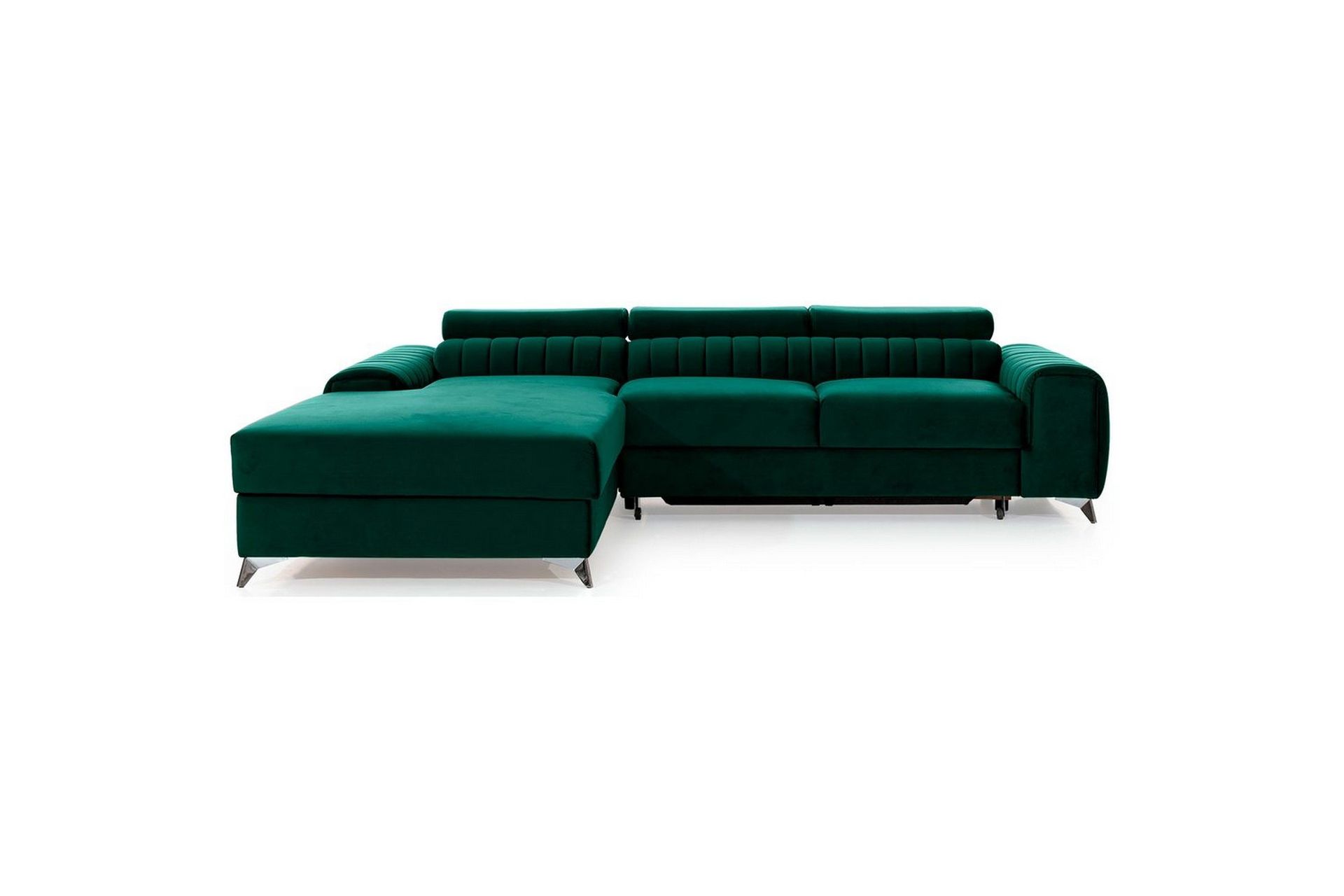 Seksjonssofa Eltap Grayson 278x205x92 cm - Nube 35, Grønn, Venstre