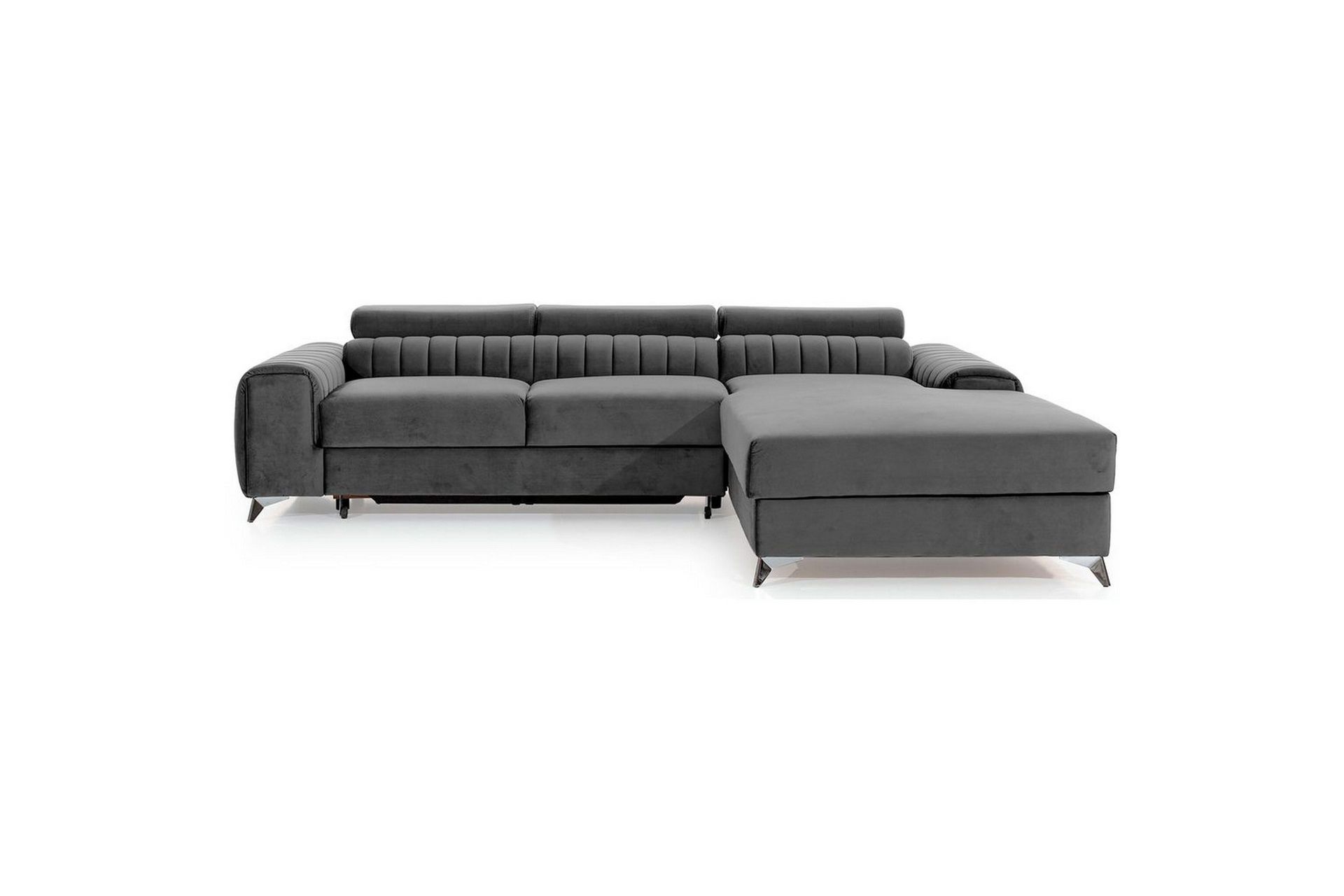 Seksjonssofa Eltap Grayson 278x205x92 cm - Nube 4, Lys Grå, Høyre