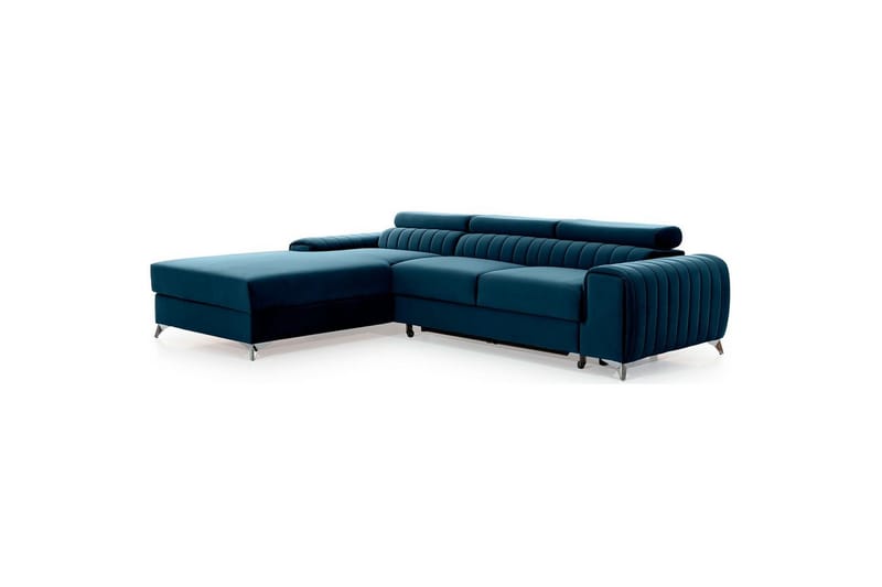 Seksjonssofa Eltap Grayson 278x205x92 cm - Nube 40, Blå, Venstre - Møbler - Sofaer - Sovesofaer
