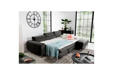 Seksjonssofa Eltap Grayson 278x205x92 cm - Nube 5, Grå, Høyre - Møbler - Sofaer - Sovesofaer