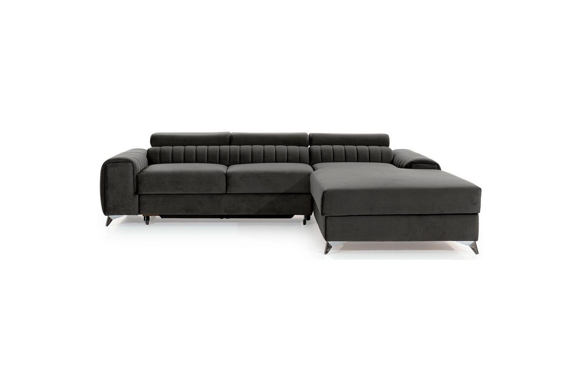 Seksjonssofa Eltap Grayson 278x205x92 cm - Nube 5, Grå, Høyre