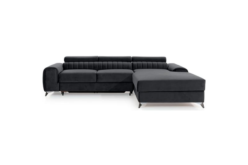 Seksjonssofa Eltap Grayson 278x205x92 cm - Nube 6, Mørk Grå, Høyre - Møbler - Sofaer - Sovesofaer