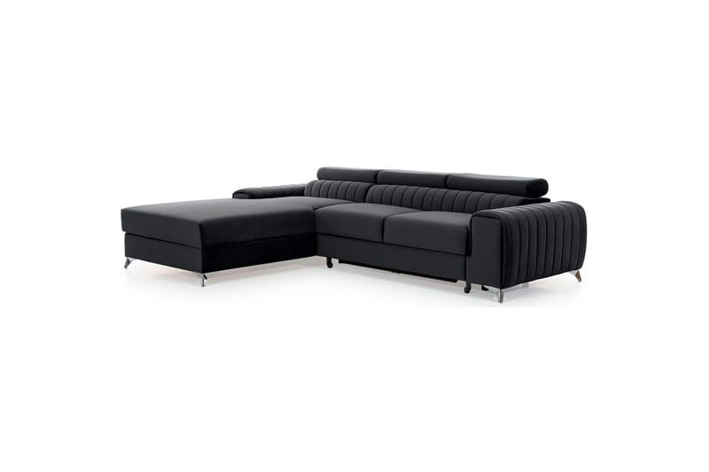 Seksjonssofa Eltap Grayson 278x205x92 cm - Nube 6, Mørk Grå, Venstre - Møbler - Sofaer - Sovesofaer