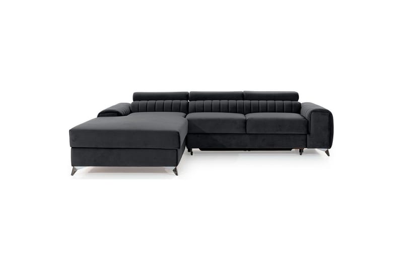 Seksjonssofa Eltap Grayson 278x205x92 cm - Nube 6, Mørk Grå, Venstre - Møbler - Sofaer - Sovesofaer