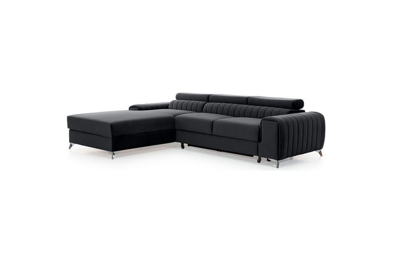 Seksjonssofa Eltap Grayson 278x205x92 cm - Nube 6, Mørk Grå, Venstre - Møbler - Sofaer - Sovesofaer