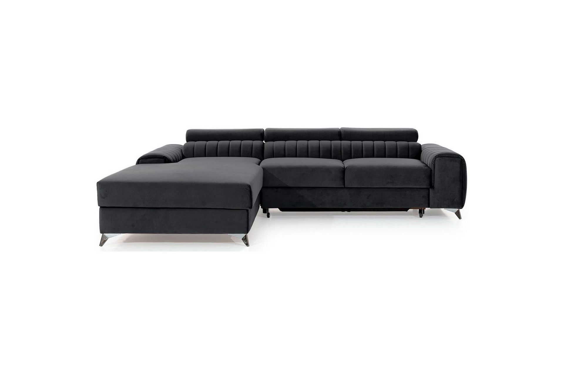 Seksjonssofa Eltap Grayson 278x205x92 cm - Nube 6, Mørk Grå, Venstre