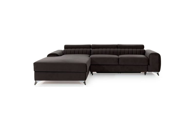 Seksjonssofa Eltap Grayson 278x205x92 cm - Riviera 97, Grå, Venstre - Møbler - Sofaer - Sovesofaer