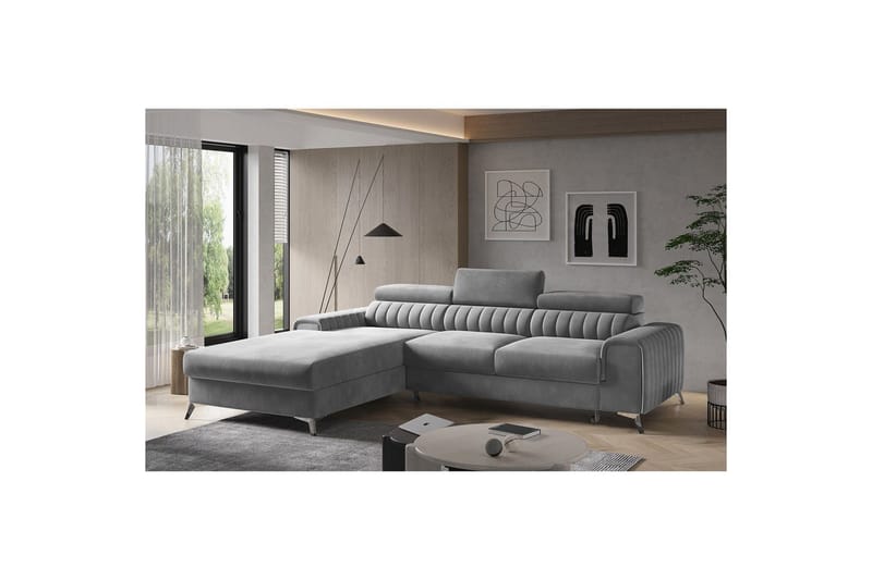Seksjonssofa Eltap Grayson 278x205x92 cm - Sola 4, Venstre - Møbler - Sofaer - Sovesofaer