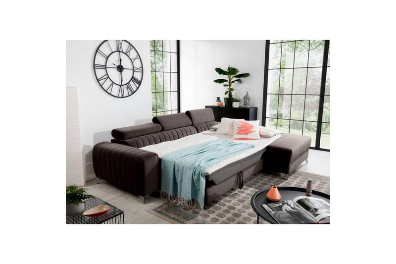 Seksjonssofa Eltap Grayson 278x205x92 cm - Velvetmat 22, Høyre - Møbler - Sofaer - Sovesofaer