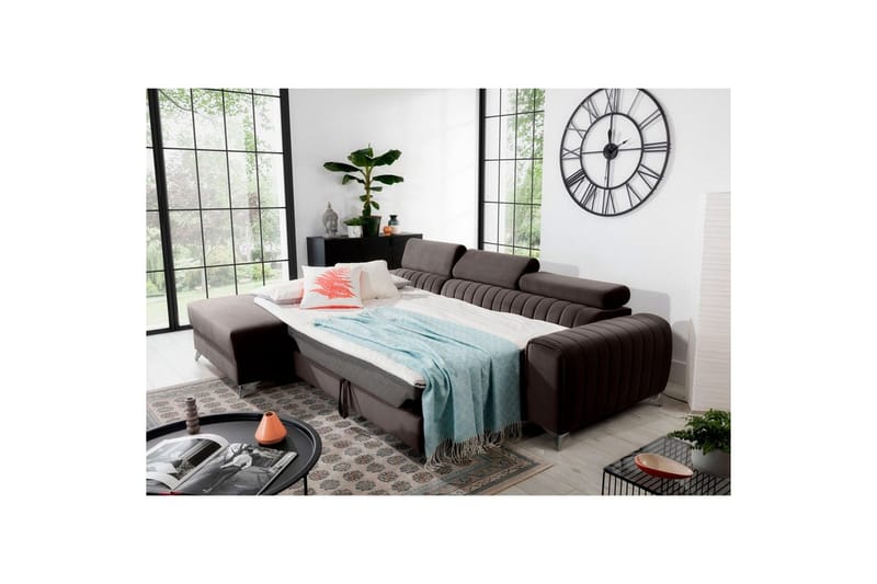Seksjonssofa Eltap Grayson 278x205x92 cm - Velvetmat 22, Venstre - Møbler - Sofaer - Sovesofaer