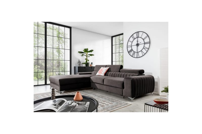 Seksjonssofa Eltap Grayson 278x205x92 cm - Velvetmat 22, Venstre - Møbler - Sofaer - Sovesofaer