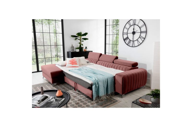 Seksjonssofa Eltap Grayson 278x205x92 cm - Velvetmat 24, Venstre - Møbler - Sofaer - Sovesofaer