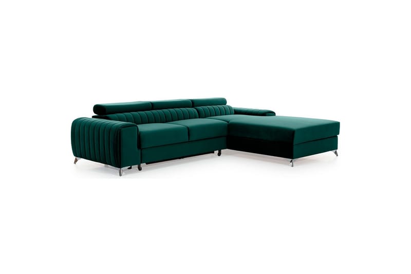 Seksjonssofa Eltap Grayson 278x205x92 cm - Velvetmat 38, Høyre - Møbler - Sofaer - Sovesofaer