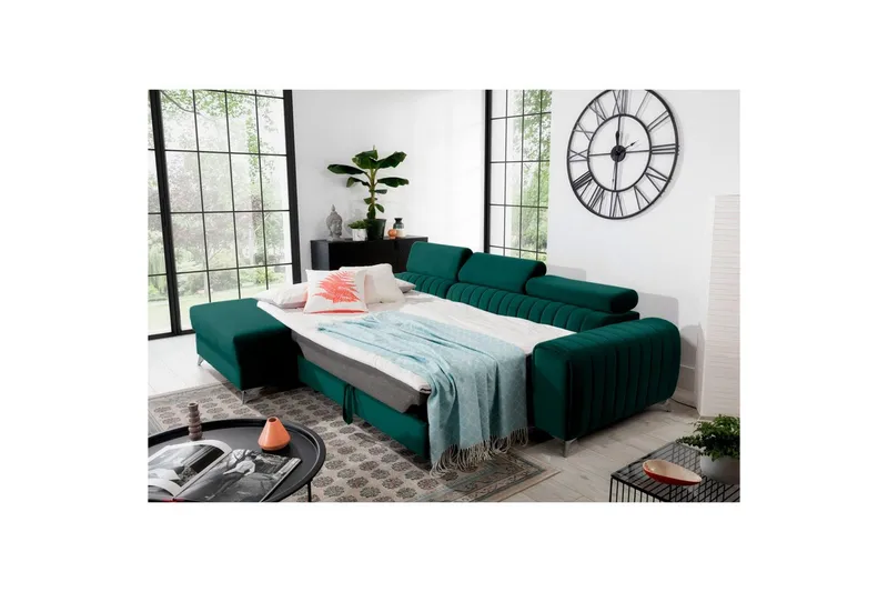 Seksjonssofa Eltap Grayson 278x205x92 cm - Velvetmat 38, Venstre - Møbler - Sofaer - Sovesofaer