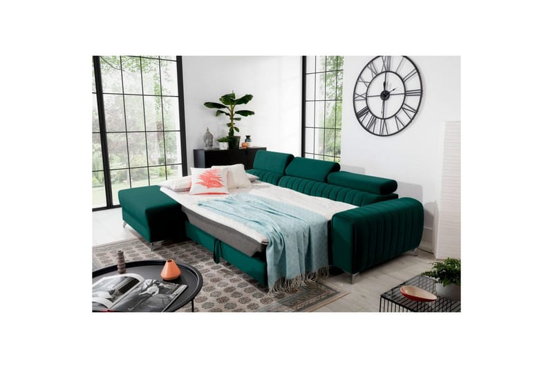 Seksjonssofa Eltap Grayson 278x205x92 cm - Velvetmat 38, Venstre - Møbler - Sofaer - Sovesofaer