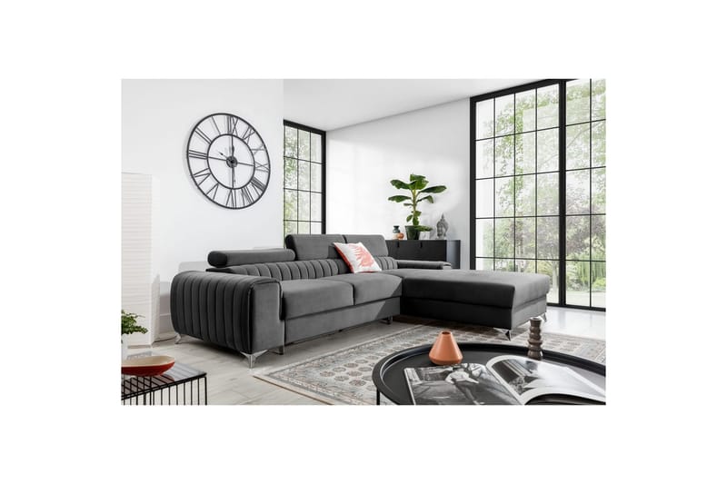 Seksjonssofa Eltap Grayson 278x205x92 cm - Velvetmat 4, Høyre - Møbler - Sofaer - Sovesofaer