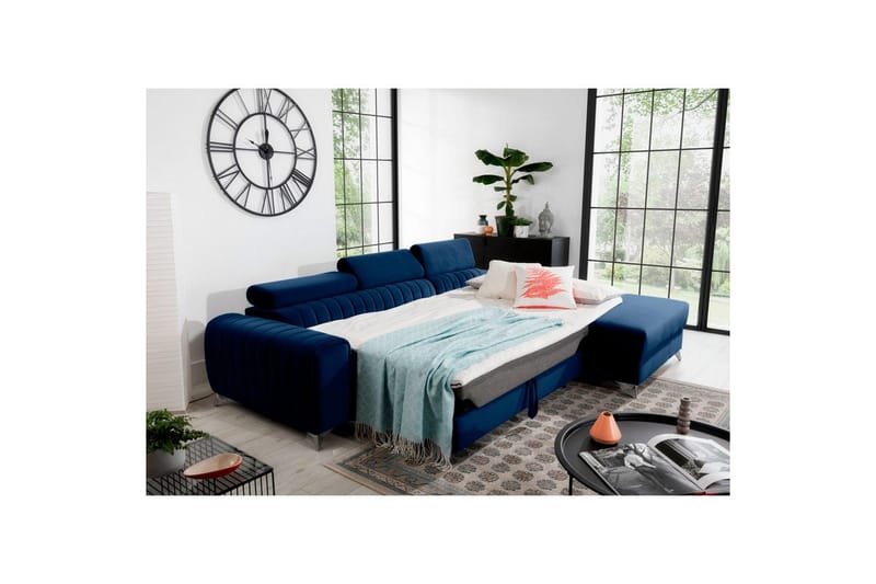 Seksjonssofa Eltap Grayson 278x205x92 cm - Velvetmat 40, Høyre - Møbler - Sofaer - Sovesofaer