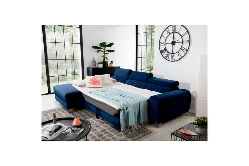 Seksjonssofa Eltap Grayson 278x205x92 cm - Velvetmat 40, Venstre - Møbler - Sofaer - Sovesofaer