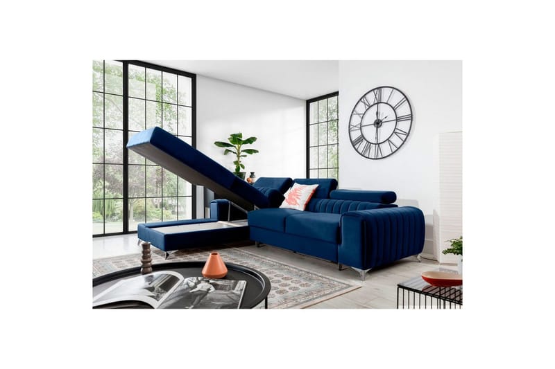 Seksjonssofa Eltap Grayson 278x205x92 cm - Velvetmat 40, Venstre - Møbler - Sofaer - Sovesofaer
