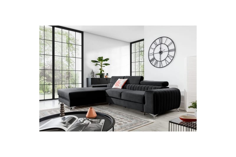 Seksjonssofa Eltap Grayson 278x205x92 cm - Velvetmat 6, Venstre - Møbler - Sofaer - Sovesofaer