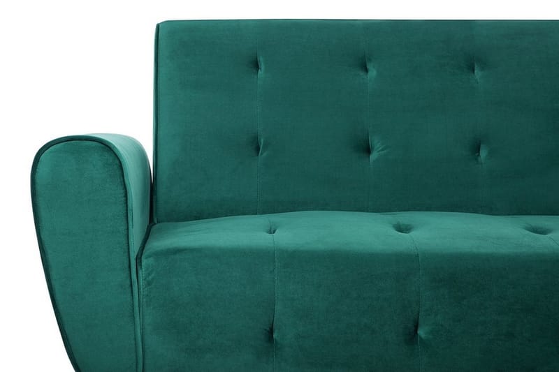 Selnes 3-seter Sovesofa 100x181 cm i Fløyel - Grønn - Møbler - Sofaer - Sovesofaer