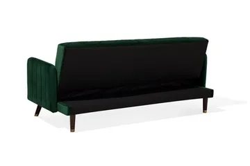 Senja Rektangulær Sovesofa 110x181 cm i Fløyel - Grønn - Møbler - Sofaer - Sovesofaer