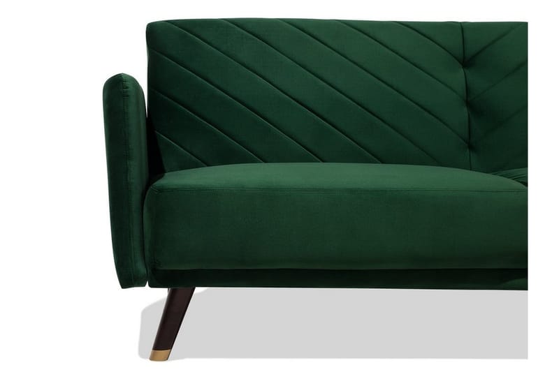 Senja Rektangulær Sovesofa 110x181 cm i Fløyel - Grønn - Møbler - Sofaer - Sovesofaer