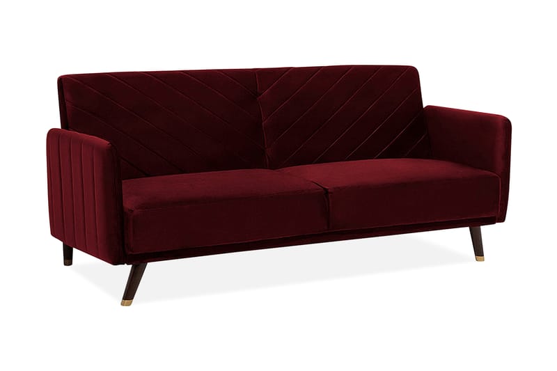 Senja Sovesofa 200 cm - Rød - Sovesofaer - 3 seters sovesofa