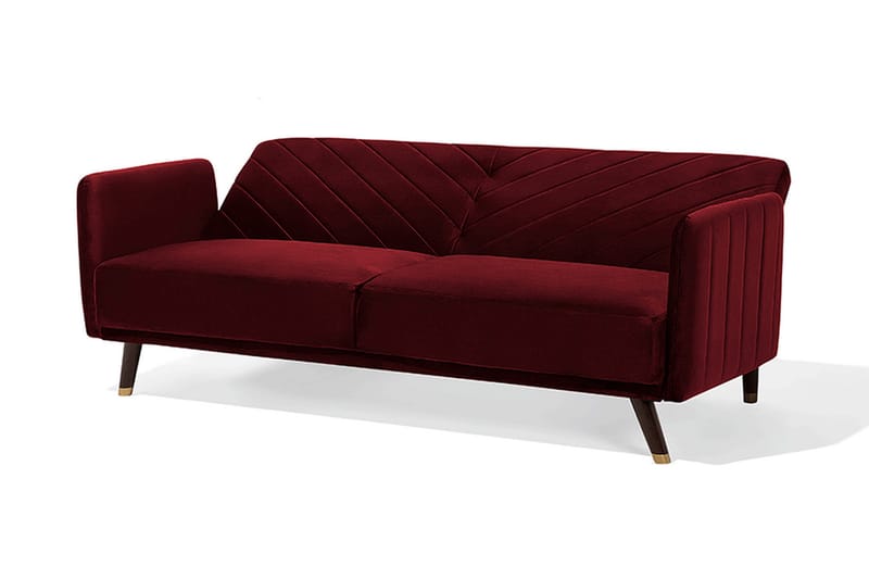 Senja Sovesofa 200 cm - Rød - Sovesofaer - 3 seters sovesofa