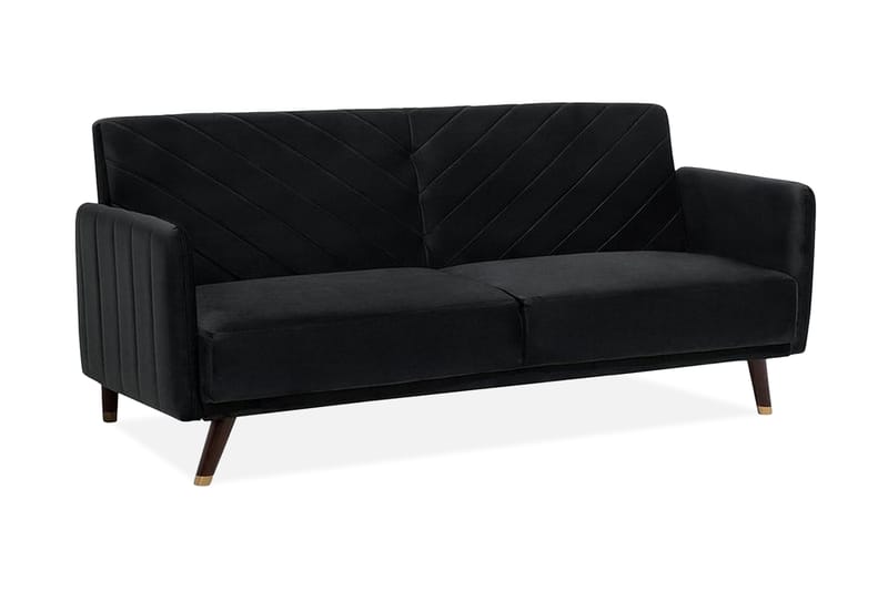 Senja Sovesofa 200 cm - Svart - Møbler - Sofaer - Sovesofaer