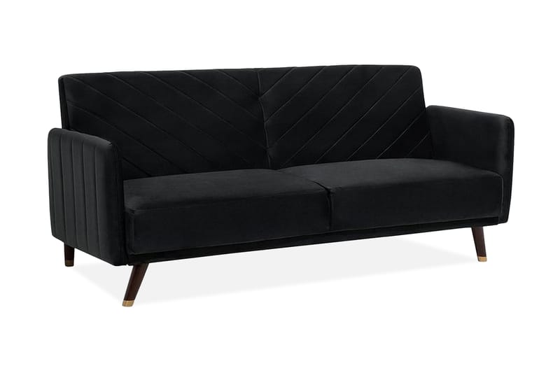 Senja Sovesofa 200 cm - Svart - Sovesofaer - 3 seters sovesofa