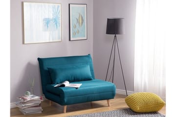 Setten 1-seter Sovesofa Utfellbar 104 cm i Stoff med Trebein - Petrol - Møbler - Sofaer - Sovesofaer